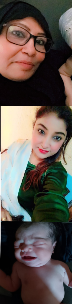 Dr Farzana with Dr Mehwish child also